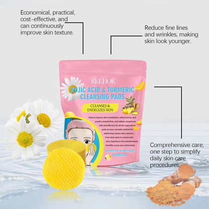 Kojic Acid & Turmeric Cleansing Pads