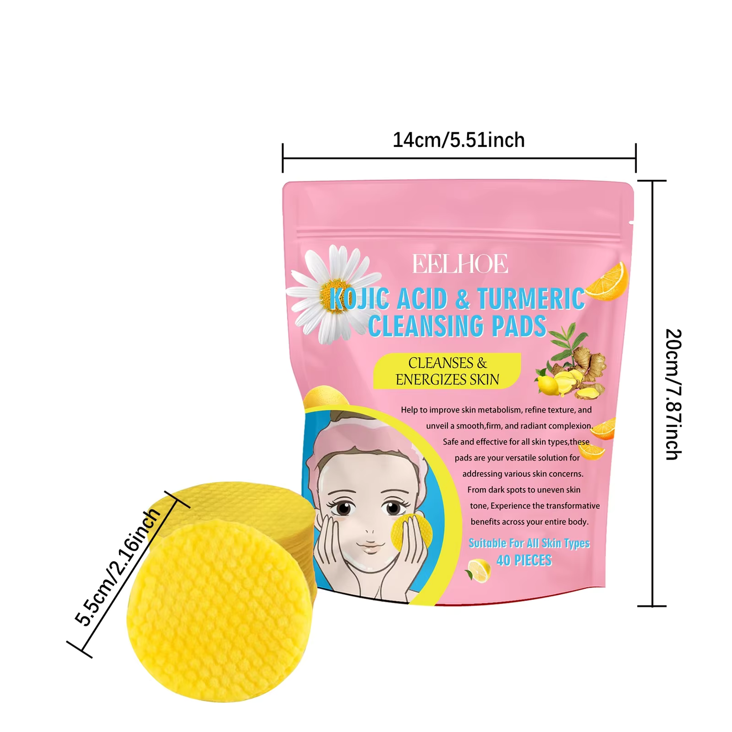 Kojic Acid & Turmeric Cleansing Pads