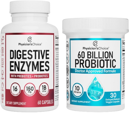 Digestive Enzymes 60ct + 60B Probiotic 30ct